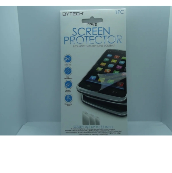 ByTech (2) 1pc Screen protector smartphone 5.5 inch NEW - Picture 3 of 5